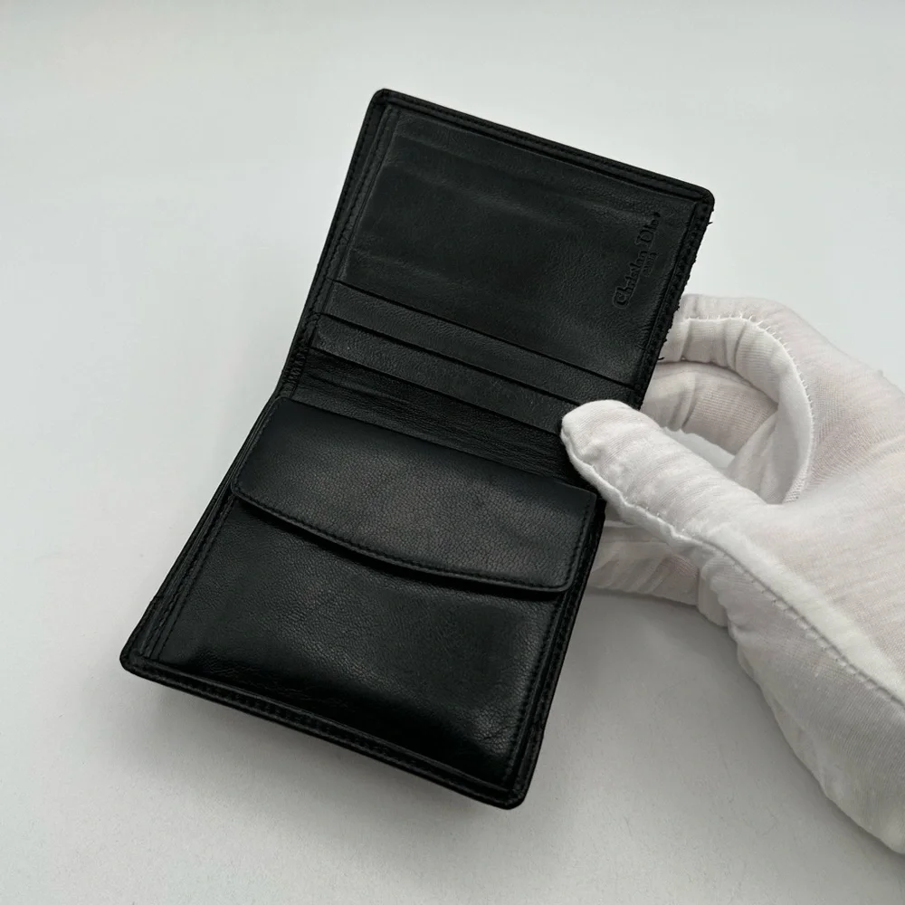 Dior Leather Bi Fold Wallet vintage